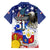 Filipino American History Month Family Matching Puletasi Dress and Hawaiian Shirt Filipino Coat Of Arms and American Eagle Splash Style LT03 - Polynesian Pride