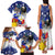 Filipino American History Month Family Matching Tank Maxi Dress and Hawaiian Shirt Filipino Coat Of Arms and American Eagle Splash Style LT03 - Polynesian Pride