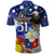 Filipino American History Month Polo Shirt Filipino Coat Of Arms and American Eagle Splash Style LT03 - Polynesian Pride