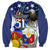 Filipino American History Month Sweatshirt Filipino Coat Of Arms and American Eagle Splash Style LT03 - Polynesian Pride