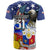 Filipino American History Month T Shirt Filipino Coat Of Arms and American Eagle Splash Style LT03 - Polynesian Pride