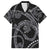 Hawaiian Kakau Art and Hisbiscus Tattoo Family Matching Puletasi and Hawaiian Shirt Tribal Pattern-Silver Style - Polynesian Pride