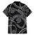 Hawaiian Kakau Art and Hisbiscus Tattoo Family Matching Puletasi and Hawaiian Shirt Tribal Pattern-Silver Style - Polynesian Pride