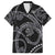 Hawaiian Kakau Art and Hisbiscus Tattoo Hawaiian Shirt Tribal Pattern-Silver Style - Polynesian Pride