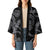Hawaiian Kakau Art and Hisbiscus Tattoo Kimono Tribal Pattern-Silver Style - Polynesian Pride