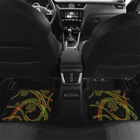 Hawaiian Kakau Art and Hisbiscus Tattoo Car Mats Tribal Pattern-Reggae Style - Polynesian Pride