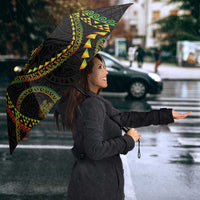 Hawaiian Kakau Art and Hisbiscus Tattoo Umbrella Tribal Pattern-Reggae Style - Polynesian Pride