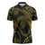 Hawaiian Kakau Art and Hisbiscus Tattoo Zipper Polo Shirt Tribal Pattern-Reggae Style - Polynesian Pride