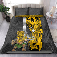 Hawaii Island Bedding Set Hawaiian Warrior and Kakau Symbols Abstract Tattoo LT03 - Polynesian Pride