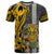 Hawaii Island T Shirt Hawaiian Warrior and Kakau Symbols Abstract Tattoo LT03 Yellow - Polynesian Pride