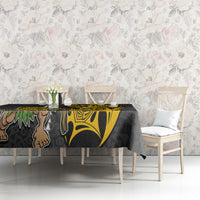 Hawaii Island Tablecloth Hawaiian Warrior and Kakau Symbols Abstract Tattoo LT03 - Polynesian Pride