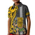 Custom Hawaii Island Kid Polo Shirt Hawaiian Warrior and Kakau Symbols Abstract Tattoo LT03 Kid Yellow - Polynesian Pride