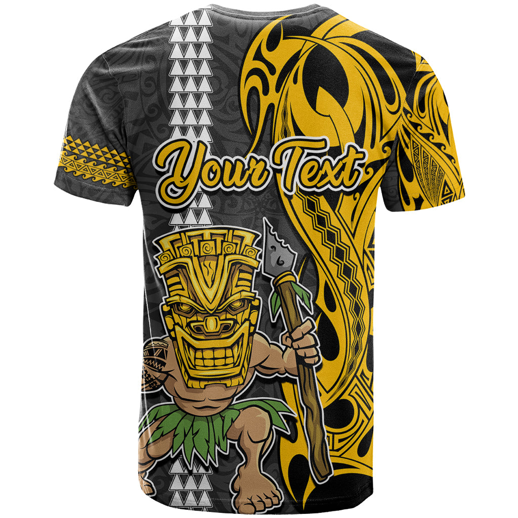 Custom Hawaii Island T Shirt Hawaiian Warrior and Kakau Symbols Abstract Tattoo LT03 - Polynesian Pride