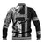 Hawaii Island Baseball Jacket Hawaiian King and Kakau Symbols Abstract Shoulder Tattoo LT03 - Polynesian Pride