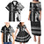 Hawaii Island Family Matching Puletasi Dress and Hawaiian Shirt Hawaiian King and Kakau Symbols Abstract Shoulder Tattoo LT03 - Polynesian Pride