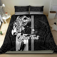 Custom Hawaii Island Bedding Set Hawaiian King and Kakau Symbols Abstract Shoulder Tattoo LT03 - Polynesian Pride