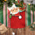 Kiribati Christmas Tree Skirt Santa With Gift Bag Behind Ribbons Seamless Red Maori LT03 - Polynesian Pride