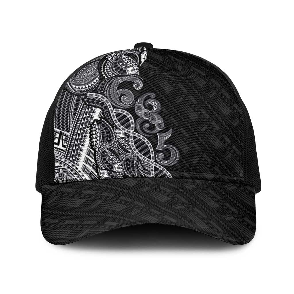 Samoan Traditional Tattoo 685 Baseball Net Cap Tribal Tatau DNA Black Color