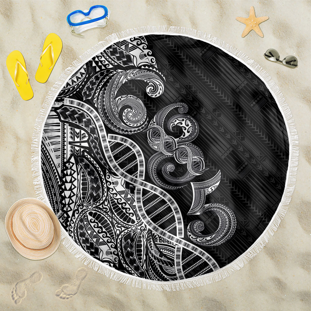 Samoan Traditional Tattoo 685 Beach Blanket Tribal Tatau DNA Black Color