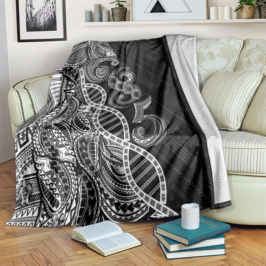 Samoan Traditional Tattoo 685 Blanket Tribal Tatau DNA Black Color