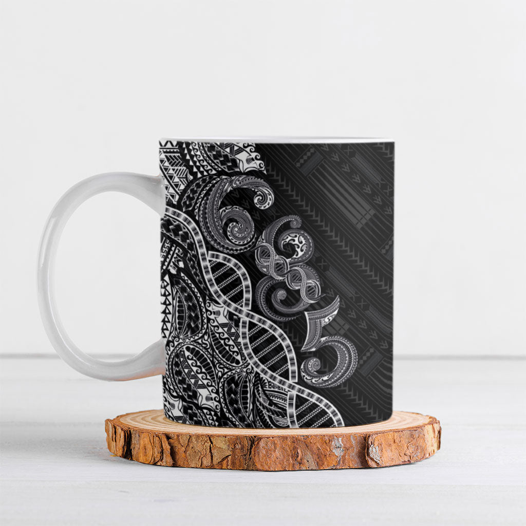 Samoan Traditional Tattoo 685 Ceramic Mug Tribal Tatau DNA Black Color