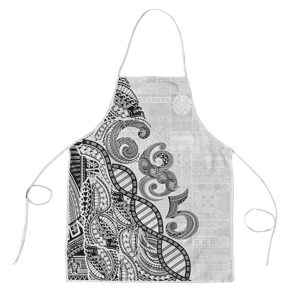 Samoan Traditional Tattoo 685 Apron Tribal Tatau DNA White Color