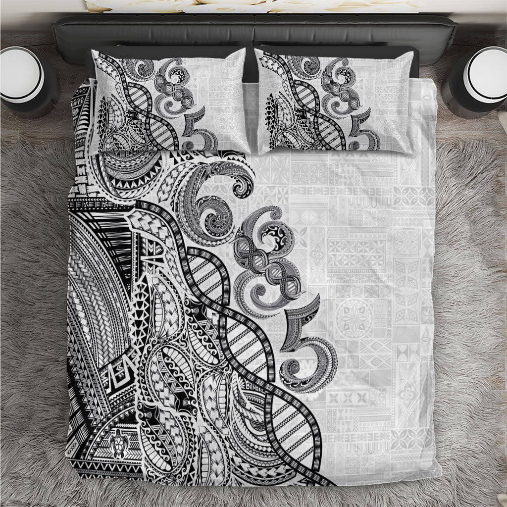 Samoan Traditional Tattoo 685 Bedding Set Tribal Tatau DNA White Color LT03 White - Polynesian Pride