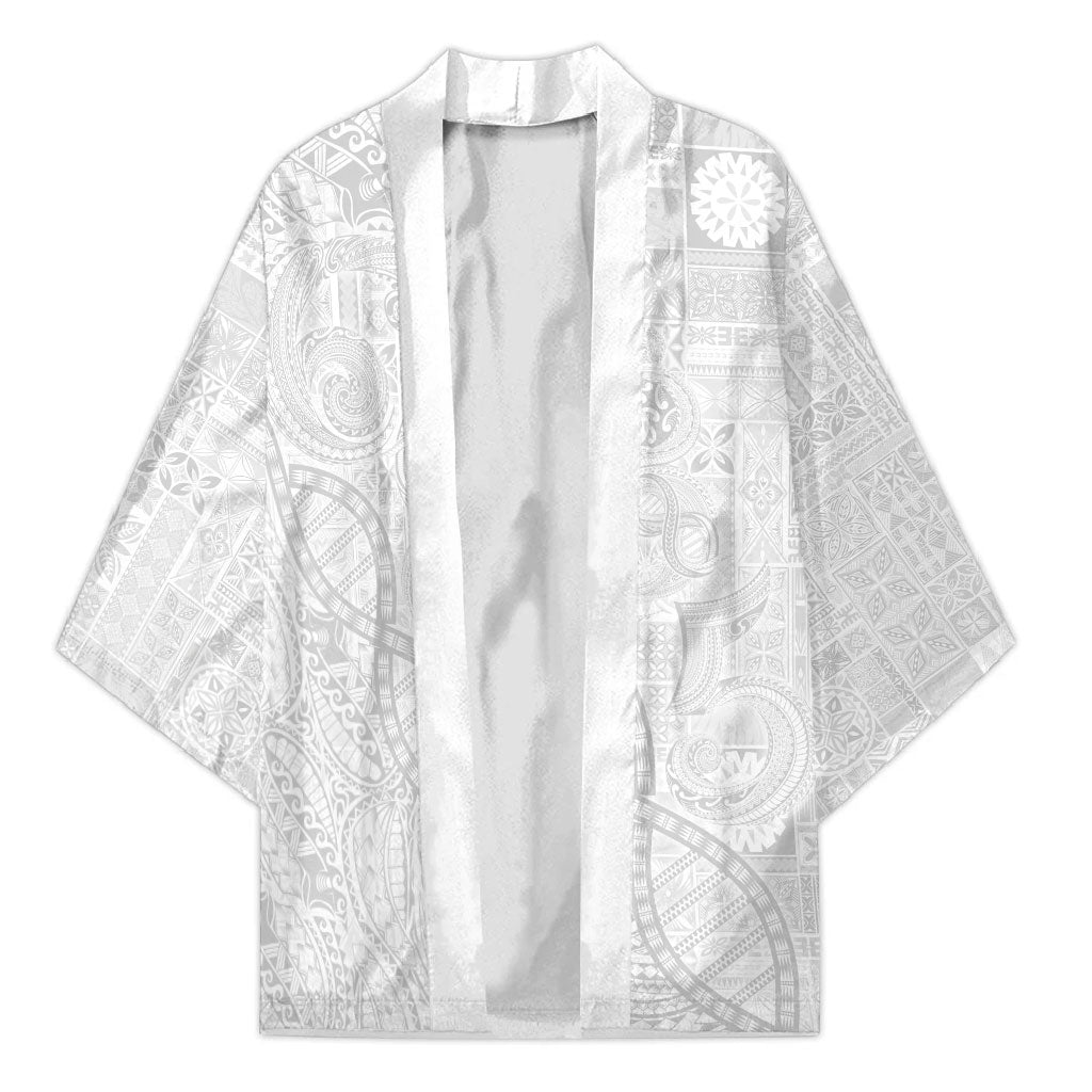 Samoan Traditional Tattoo 685 Kimono Tribal Tatau DNA All-White