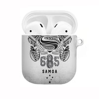 Super Samoa 685 Tribal Tattoo AirPods Case Siapo Pattern White Edition LT03 White - Polynesian Pride