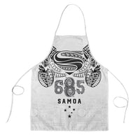 Super Samoa 685 Tribal Tattoo Apron Siapo Pattern White Edition