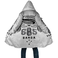 Super Samoa 685 Tribal Tattoo Cloak Siapo Pattern White Edition