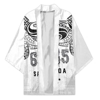 Super Samoa 685 Tribal Tattoo Kimono Siapo Pattern White Edition LT03 Unisex White - Polynesian Pride