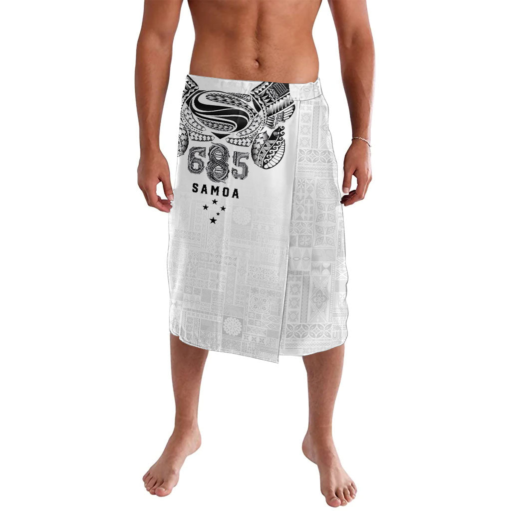 Super Samoa 685 Tribal Tattoo Lavalava Siapo Pattern White Edition
