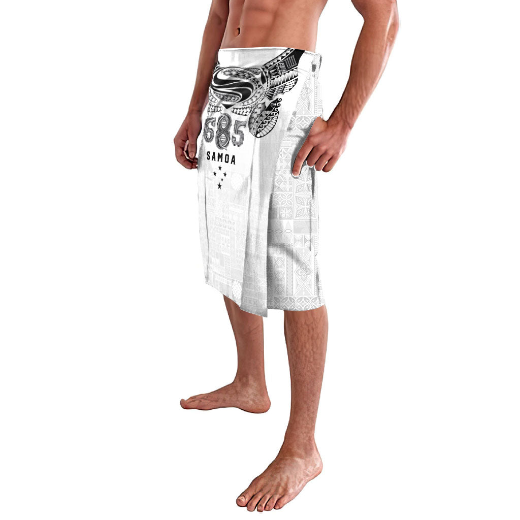 Super Samoa 685 Tribal Tattoo Lavalava Siapo Pattern White Edition