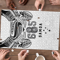 Super Samoa 685 Tribal Tattoo Puzzle Siapo Pattern White Edition