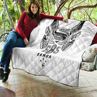 Super Samoa 685 Tribal Tattoo Quilt Siapo Pattern White Edition