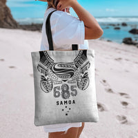 Super Samoa 685 Tribal Tattoo Tote Bag Siapo Pattern White Edition