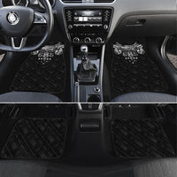 Super Samoa 685 Tribal Tattoo Car Mats Samoan Ornament Pattern Black Edition LT03 Set 4pcs Black - Polynesian Pride