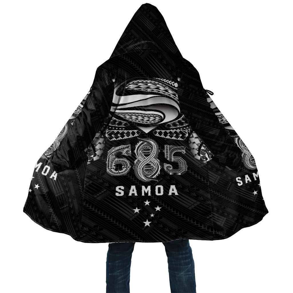 Super Samoa 685 Tribal Tattoo Cloak Samoan Ornament Pattern Black Edition