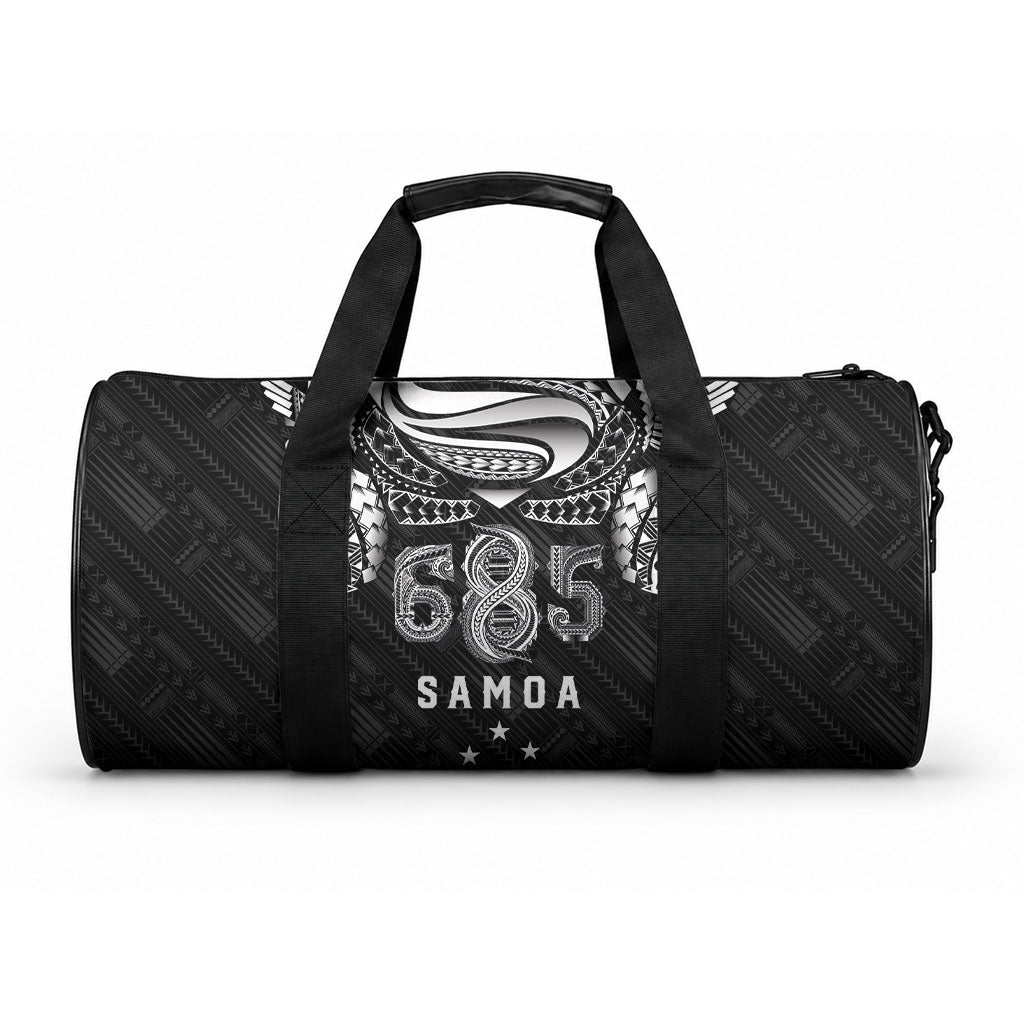 Super Samoa 685 Tribal Tattoo Duffle Bag Samoan Ornament Pattern Black Edition