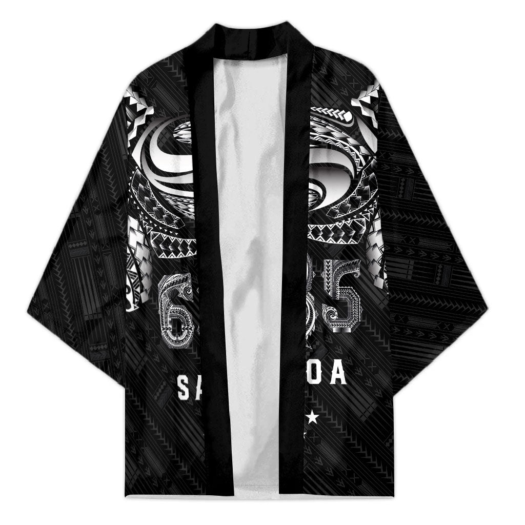 Super Samoa 685 Tribal Tattoo Kimono Samoan Ornament Pattern Black Edition