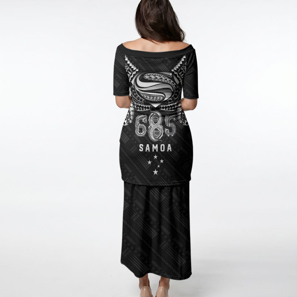 Super Samoa 685 Tribal Tattoo Puletasi Samoan Ornament Pattern Black Edition LT03 - Polynesian Pride