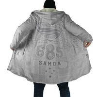 Super Samoa 685 Tribal Tattoo Cloak Siapo Pattern All-White Edition