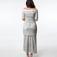 Super Samoa 685 Tribal Tattoo Puletasi Siapo Pattern All-White Edition