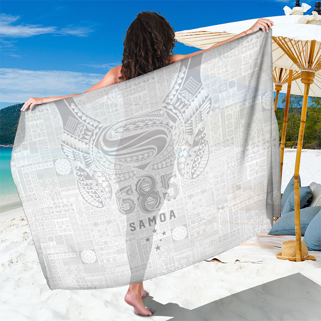Super Samoa 685 Tribal Tattoo Sarong Siapo Pattern All-White Edition