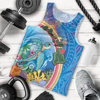 Hawaiian Connecting with the Ocean Men Tank Top Polynesian Pattern LT03 - Polynesian Pride