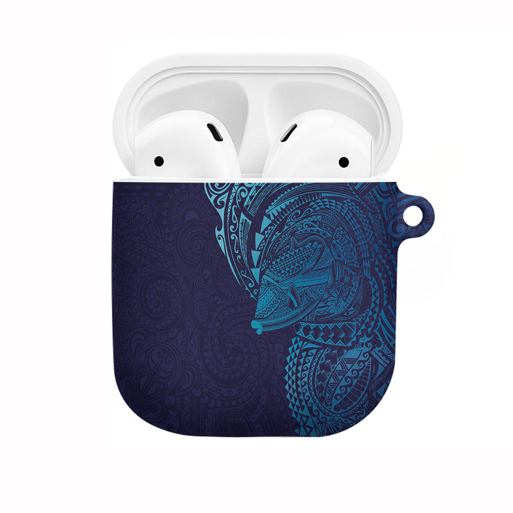Hawaiian Humuhumu Tribal Tattoo AirPods Case Polynesian Kakau Turquoise Color LT03 Turquoise - Polynesian Pride