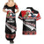 New Zealand Meri Kirihimete Couples Matching Summer Maxi Dress and Hawaiian Shirt Christmas Tui Bird and Kea Bird - Haka Santa with Maori Koru Art Pattern