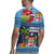 Fiji Marau na Kerisimasi Rugby Jersey Christmas Collared Lory - Fiji Emblems and Xmas Palm Tree Tapa Art Pattern