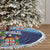 Fiji Marau na Kerisimasi Tree Skirt Christmas Collared Lory - Fiji Emblems and Xmas Palm Tree Tapa Art Pattern